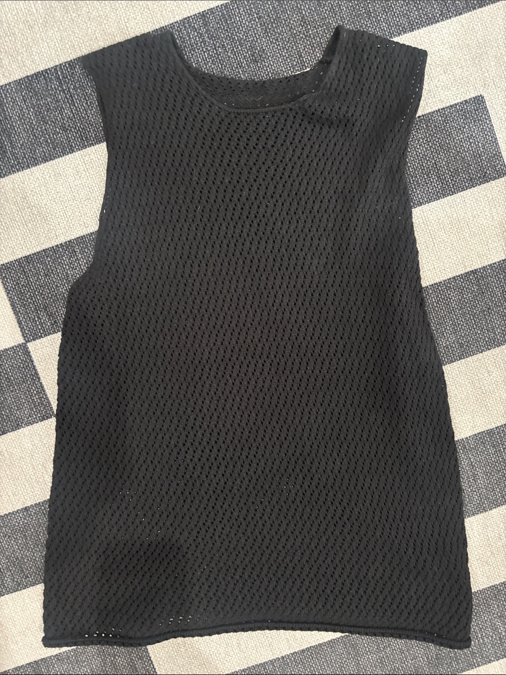 Men’s Black Sleeveless Knit Tank Top